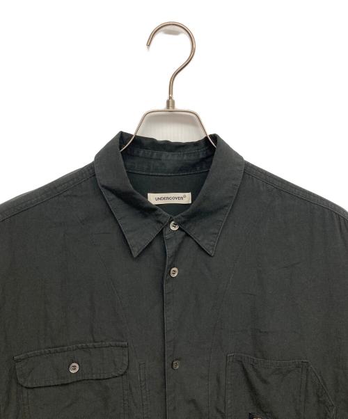 UNDERCOVER（アンダーカバー）UNDERCOVER (アンダーカバー) ヴィンテージクロス ロングシャツ ブラック サイズ:3の古着・服飾アイテム
