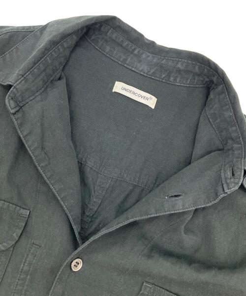 UNDERCOVER（アンダーカバー）UNDERCOVER (アンダーカバー) ヴィンテージクロス ロングシャツ ブラック サイズ:3の古着・服飾アイテム