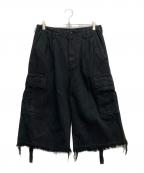 doubletダブレット）の古着「SILK TWILL MILITARY PANTS」｜ブラック