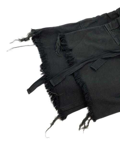 doublet（ダブレット）doublet (ダブレット) SILK TWILL MILITARY PANTS ブラック サイズ:Sの古着・服飾アイテム