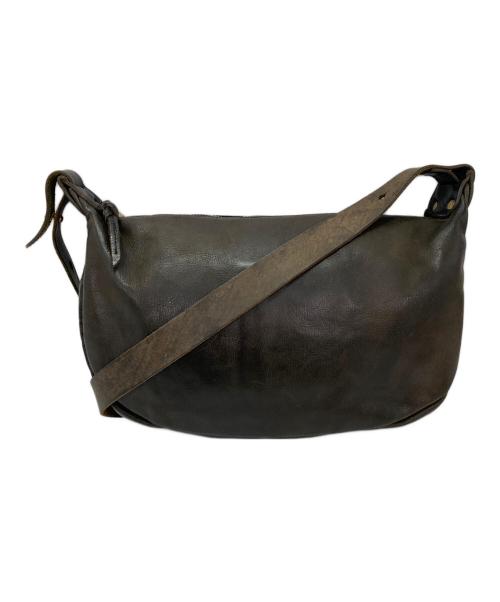 SLOW（スロウ）SLOW (スロウ) レザーショルダーバッグ ブラウンの古着・服飾アイテム
