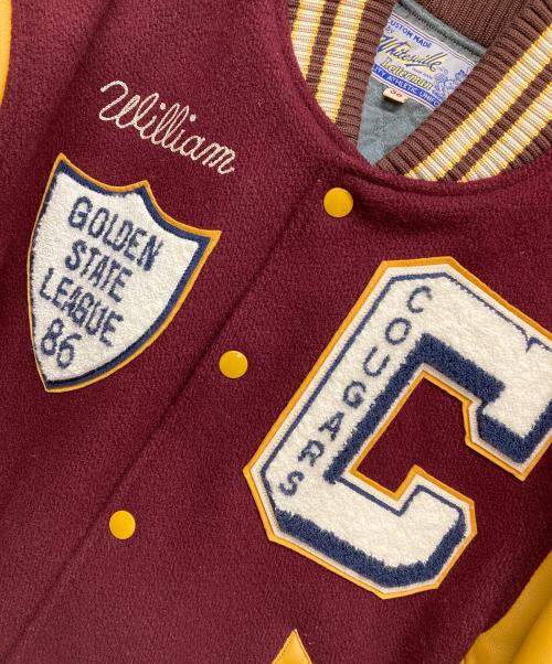 whitesville（ホワイツビル）WHITESVILLE (ホワイツビル) WOOL MELTON AWARD JACKET レッド サイズ:38の古着・服飾アイテム