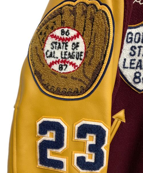 whitesville（ホワイツビル）WHITESVILLE (ホワイツビル) WOOL MELTON AWARD JACKET レッド サイズ:38の古着・服飾アイテム