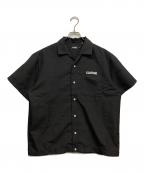 X-LARGEエクストララージ）の古着「DRAWING OG OPEN COLLAR SHIRT」｜ブラック