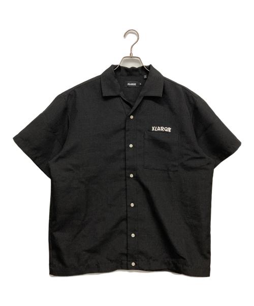 X-LARGE（エクストララージ）X-LARGE (エクストララージ) DRAWING OG OPEN COLLAR SHIRT ブラック サイズ:Mの古着・服飾アイテム
