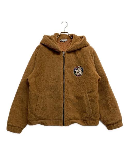 GALFY（ガルフィー）GALFY (ガルフィー) もこもこ ブルゾン ブラウン サイズ:Lの古着・服飾アイテム