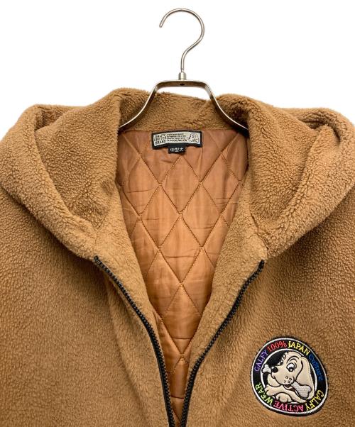 GALFY（ガルフィー）GALFY (ガルフィー) もこもこ ブルゾン ブラウン サイズ:Lの古着・服飾アイテム