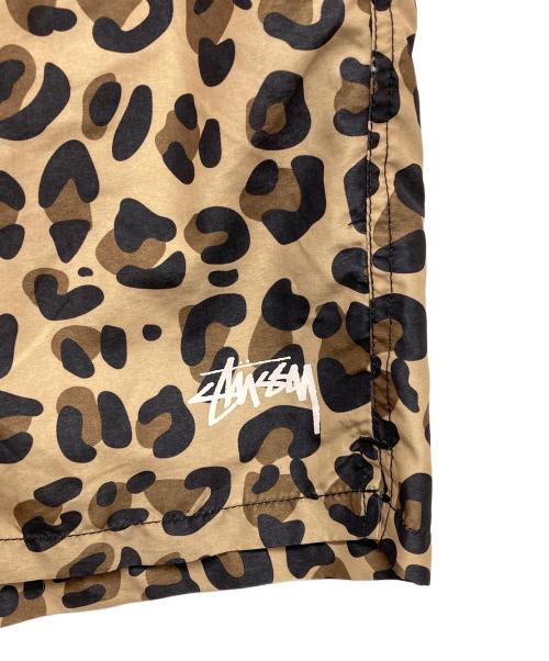 stussy（ステューシー）stussy (ステューシー) レオパードスイムショーツ ブラウン サイズ:Lの古着・服飾アイテム