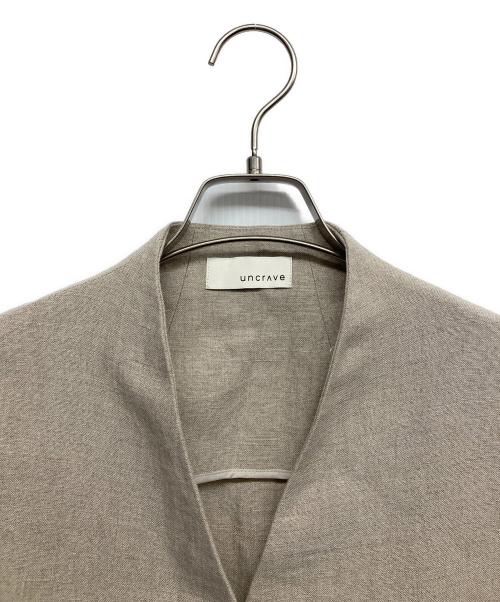 uncrave（アンクレイヴ）uncrave (アンクレイヴ) ナチュラルリネンロングジレワンピース ベージュ サイズ:1 未使用品の古着・服飾アイテム