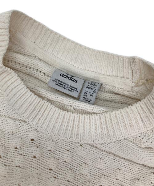 adidas（アディダス）adidas (アディダス) 70s トレフォイル セーター ホワイト サイズ:2XSの古着・服飾アイテム