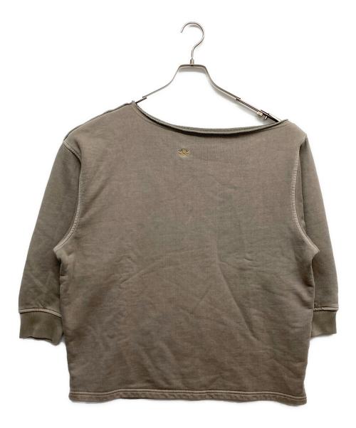 adidas（アディダス）adidas (アディダス) ウォッシュ オフショルダースウェット オリーブ サイズ:XSの古着・服飾アイテム