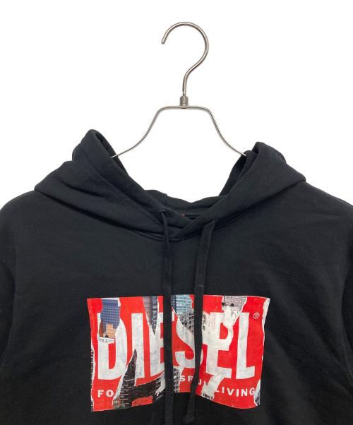 DIESEL（ディーゼル）DIESEL (ディーゼル) Ginn L4 パーカー ブラック サイズ:Mの古着・服飾アイテム