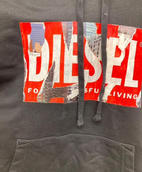 DIESEL（ディーゼル）DIESEL (ディーゼル) Ginn L4 パーカー ブラック サイズ:Mの古着・服飾アイテム