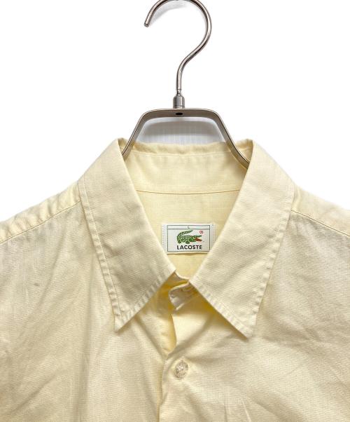 LACOSTE（ラコステ）LACOSTE (ラコステ) ワンポイントシャツ イエロー サイズ:Lの古着・服飾アイテム