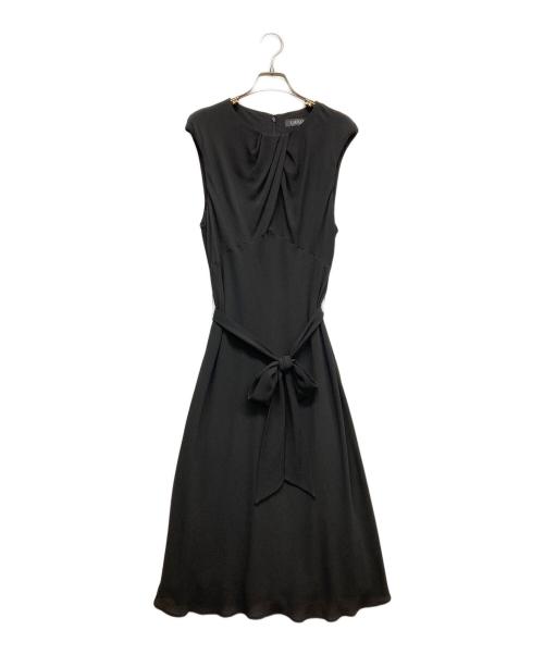 LAUREN RALPH LAUREN（ローレンラルフローレン）LAUREN RALPH LAUREN (ローレンラルフローレン) ノースリーブワンピース ブラック サイズ:6の古着・服飾アイテム