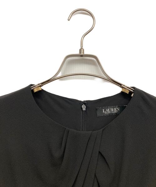 LAUREN RALPH LAUREN（ローレンラルフローレン）LAUREN RALPH LAUREN (ローレンラルフローレン) ノースリーブワンピース ブラック サイズ:6の古着・服飾アイテム