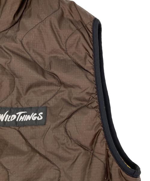 WILD THINGS（ワイルドシングス）WILD THINGS (ワイルドシングス) リバーシブルベスト ブラウン サイズ:Mの古着・服飾アイテム