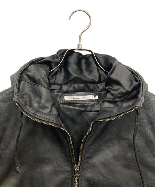 hardcover（ハードカバー）hardcover (ハードカバー) ラムレザーフーデッドジップアップジャケット ブラック サイズ:Sの古着・服飾アイテム