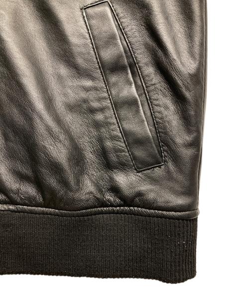 hardcover（ハードカバー）hardcover (ハードカバー) ラムレザーフーデッドジップアップジャケット ブラック サイズ:Sの古着・服飾アイテム