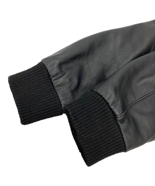 hardcover（ハードカバー）hardcover (ハードカバー) ラムレザーフーデッドジップアップジャケット ブラック サイズ:Sの古着・服飾アイテム