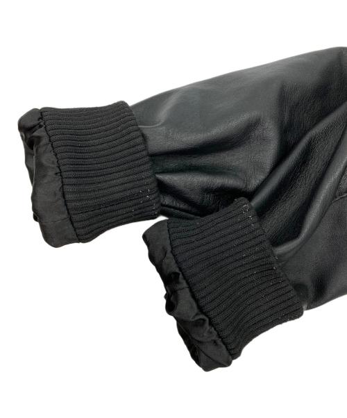 hardcover（ハードカバー）hardcover (ハードカバー) ラムレザーフーデッドジップアップジャケット ブラック サイズ:Sの古着・服飾アイテム