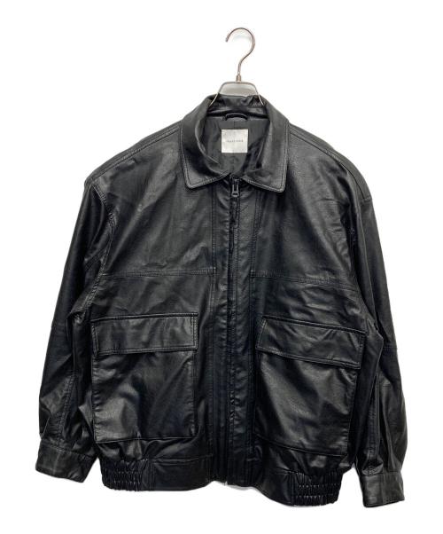 FREAK'S STORE（フリークスストア）FREAK'S STORE (フリークストア) エコレザージャケット ブラック サイズ:Lの古着・服飾アイテム