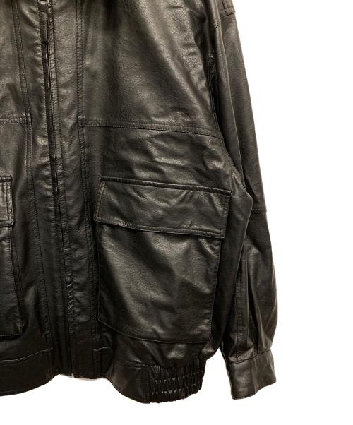 FREAK'S STORE（フリークスストア）FREAK'S STORE (フリークストア) エコレザージャケット ブラック サイズ:Lの古着・服飾アイテム
