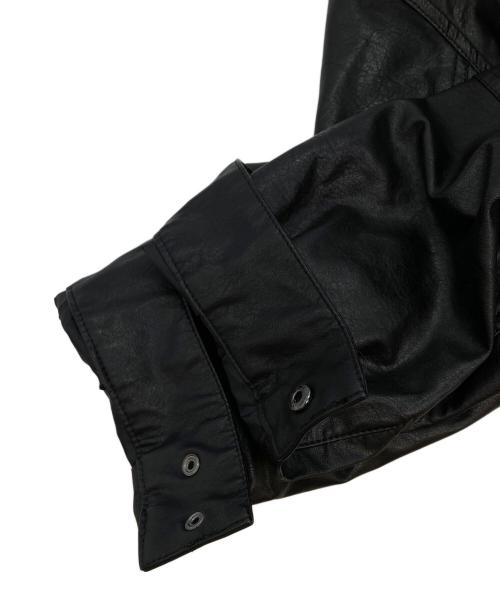 FREAK'S STORE（フリークスストア）FREAK'S STORE (フリークストア) エコレザージャケット ブラック サイズ:Lの古着・服飾アイテム
