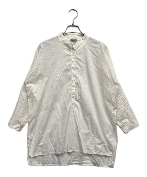 KRISTENSEN DU NORD（クリステンセン ドゥ ノルド）KristenseN DU NORD (クリステンセン ドゥ ノルド) バンドカラーシャツ ホワイト サイズ:1の古着・服飾アイテム