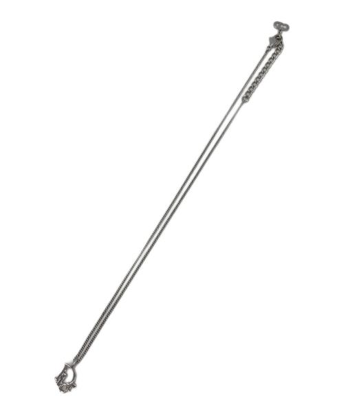 Christian Dior（クリスチャン ディオール）Christian Dior (クリスチャン ディオール) ロゴネックレス シルバーの古着・服飾アイテム