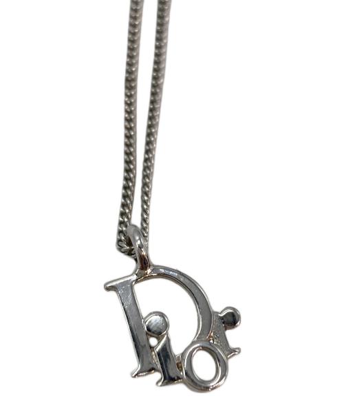 Christian Dior（クリスチャン ディオール）Christian Dior (クリスチャン ディオール) ロゴネックレス シルバーの古着・服飾アイテム