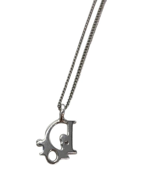 Christian Dior（クリスチャン ディオール）Christian Dior (クリスチャン ディオール) ロゴネックレス シルバーの古着・服飾アイテム