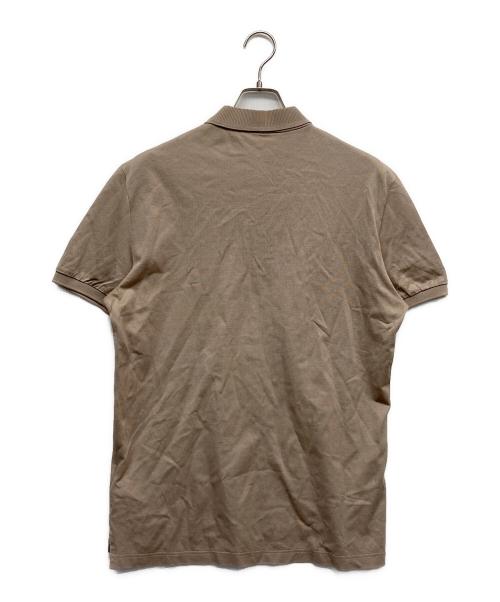 Salvatore Ferragamo（サルヴァトーレ フェラガモ）Salvatore Ferragamo (サルヴァトーレ フェラガモ) 鹿の子ポロシャツ ブラウン サイズ:Mの古着・服飾アイテム