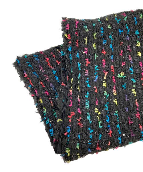 Kate Spade（ケイトスペード）Kate Spade (ケイトスペード) メタリック ツイード ドレス ブラック サイズ:2の古着・服飾アイテム