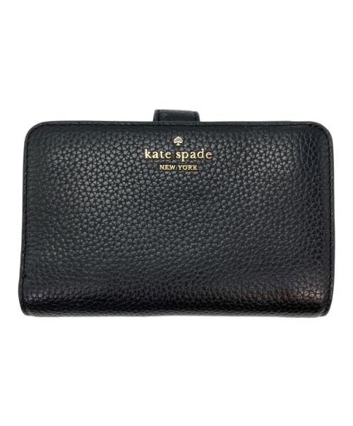 Kate Spade（ケイトスペード）Kate Spade (ケイトスペード) レナミディアムコンパクトバイフォールドウォレット ブラックの古着・服飾アイテム