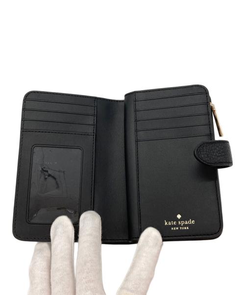 Kate Spade（ケイトスペード）Kate Spade (ケイトスペード) レナミディアムコンパクトバイフォールドウォレット ブラックの古着・服飾アイテム