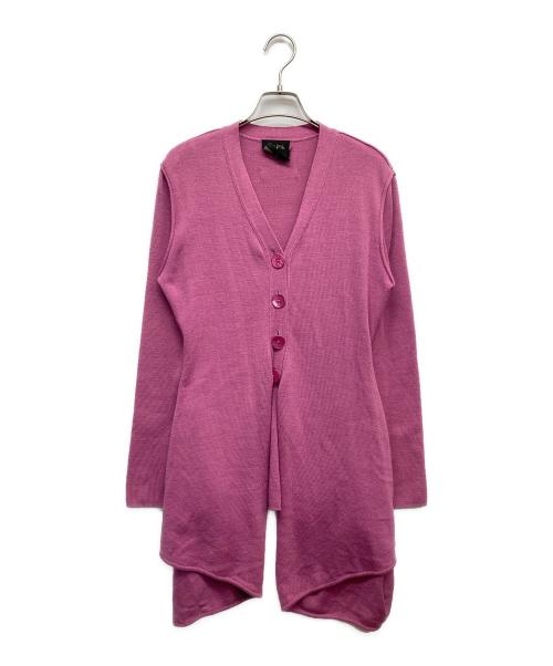 Jean Paul Gaultier FEMME（ジャンポールゴルチエ フェム）Jean Paul GAULTIER FEMME (ジャンポールゴルチェフェム) 変形ロングカーディガン ピンク サイズ:40の古着・服飾アイテム