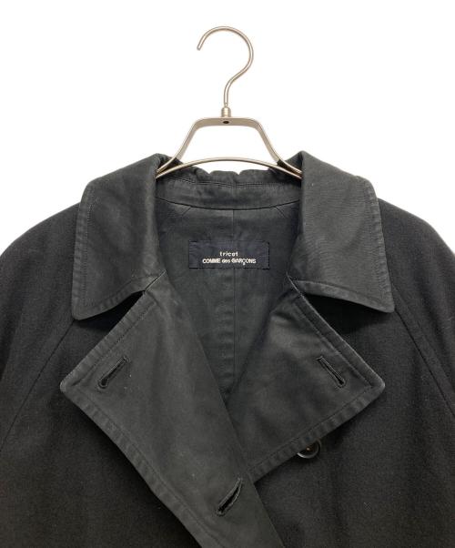 tricot COMME des GARCONS（トリココムデギャルソン）tricot COMME des GARCONS (トリココムデギャルソン) リバーシブルトレンチコート ブラック サイズ:FREEの古着・服飾アイテム