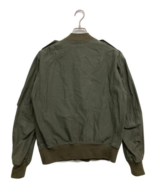 AVIREX（アヴィレックス）AVIREX (アヴィレックス) TYPE L-2B ユーズド加工 コットン フライトジャケット グリーン サイズ:Ｌの古着・服飾アイテム