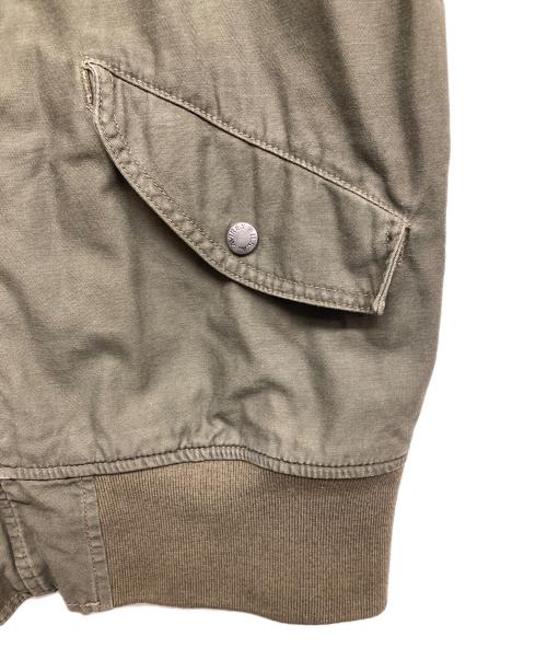 AVIREX（アヴィレックス）AVIREX (アヴィレックス) TYPE L-2B ユーズド加工 コットン フライトジャケット グリーン サイズ:Ｌの古着・服飾アイテム