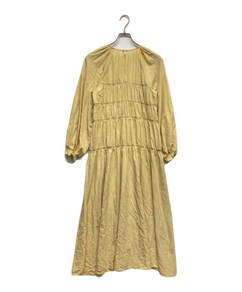 BEAUTY&YOUTH（ビューティーアンドユース）BEAUTY&YOUTH (ビューティーアンドユース) シャーリング マキシワンピース イエロー サイズ:Mの古着・服飾アイテム