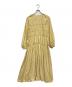 BEAUTY&YOUTH（ビューティーアンドユース）の古着「シャーリング マキシワンピース」｜イエロー