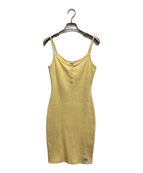 GUESS（ゲス）GUESS (ゲス) キャミソールワンピース イエロー サイズ:XSの古着・服飾アイテム