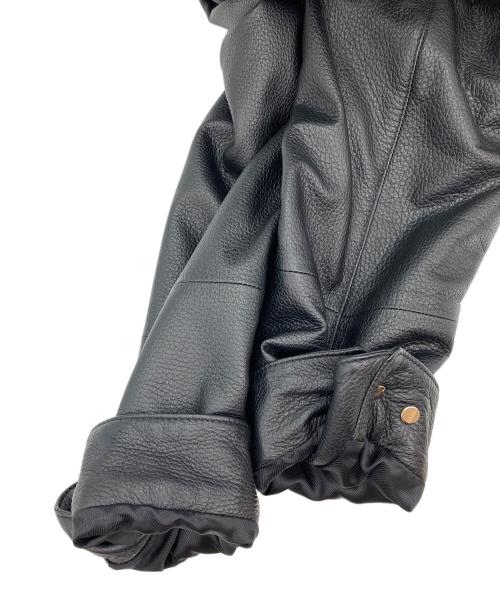 ENRICO MANDELLI（エンリコ・マンデッリ）enrico mandelli (エンリコ・マンデッリ) レザージャケット ブラック サイズ:48の古着・服飾アイテム