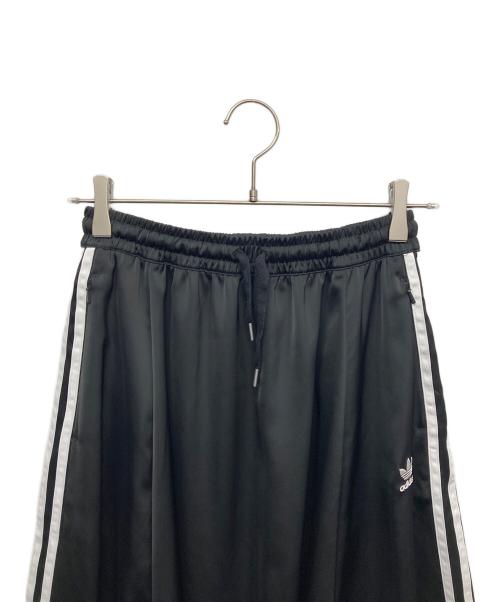 adidas（アディダス）adidas (アディダス) ロングサテンスカート ブラック サイズ:Lの古着・服飾アイテム