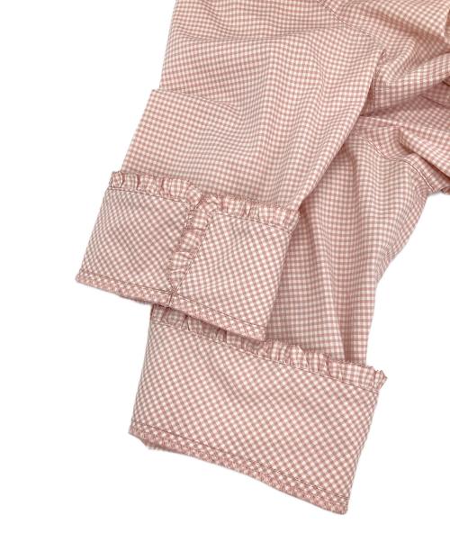 INGEBORG（インゲボルグ）INGEBORG (インゲボルグ) フリルブラウス ピンク サイズ:Lの古着・服飾アイテム