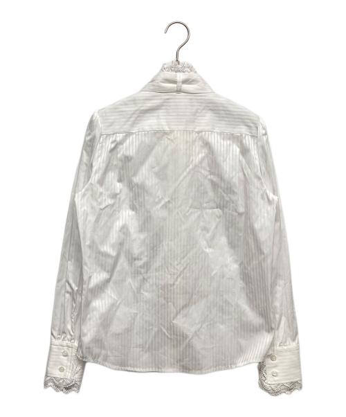 Vivienne Westwood（ヴィヴィアンウエストウッド）Vivienne Westwood (ヴィヴィアンウエストウッド) フリルボウタイブラウス ホワイト サイズ:02の古着・服飾アイテム