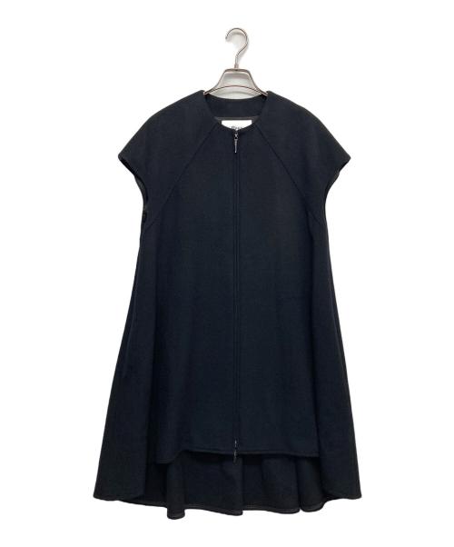 Rene（ルネ）Rene (ルネ) カシミヤブレンドジレコート ブラック サイズ:36の古着・服飾アイテム