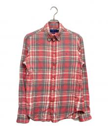 RALPH LAUREN（ラルフローレン）の古着「チェックシャツ」｜レッド