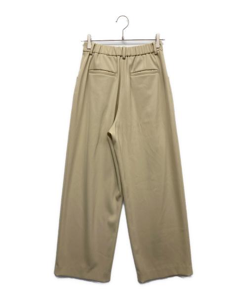 BEAUTY&YOUTH（ビューティーアンドユース）BEAUTY&YOUTH (ビューティーアンドユース) ツイル バックゴム ストレート パンツ ベージュ サイズ:Mの古着・服飾アイテム